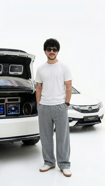 Men's White T-Shirt Full Body View